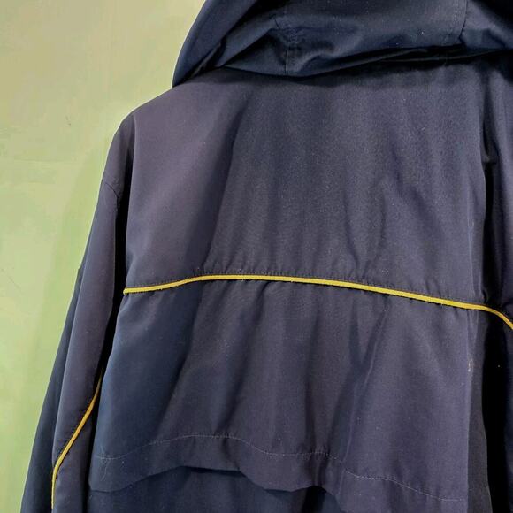 Vintage LL Bean Jacket Womens Medium Blue Anorak Zip Hooded Windbreaker Nordic - Picture 7 of 15